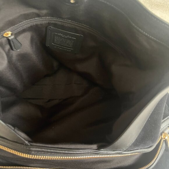 COACH Lexy Mixed Leather Suede Large Shoulder Bag - Picture 13 of 16